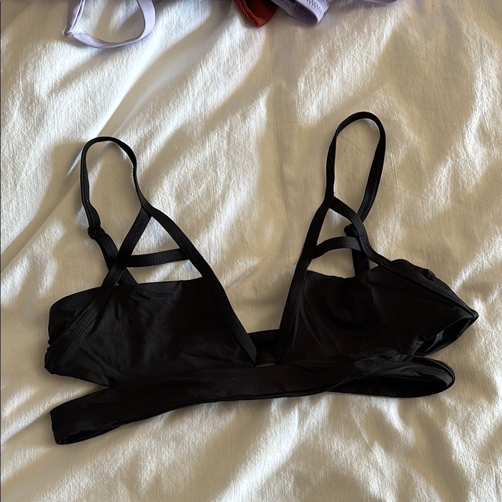 Black Strappy bikini top